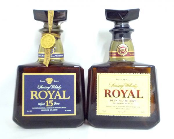 売り販促品 1000円スタート 酒2本セット Suntory Whisky ROYAL/15年