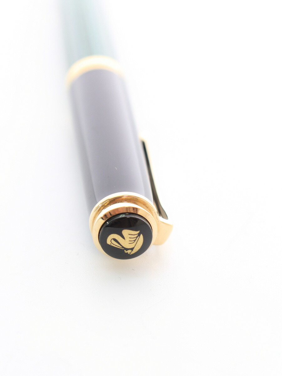 ペリカン M400 万年筆 緑縞 スーベレーン 14C-585 Pelikan 系 筆記用具