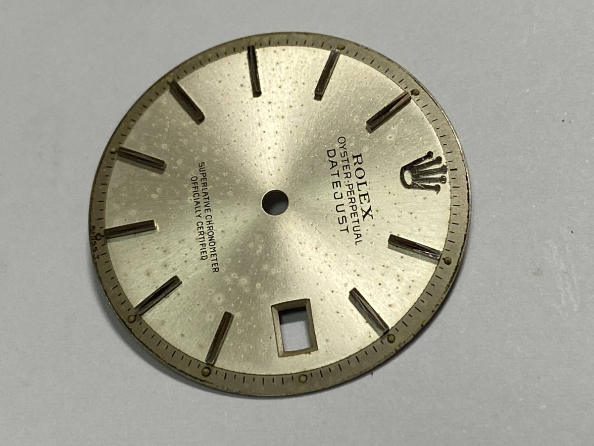 【セール，新品】 1960年代 純正 ROＬEX ロレックス オイスターパーペチュアル デイトジャスト 1601 1600 1603 文字盤(パーツ)｜売買されたオークション情報、yahooの商品情報をアーカイブ公開 - オークファン デイトジャスト