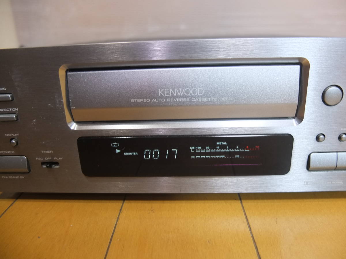 KENWOOD/ケンウッド X-1001 オートリバース.カセットデッキ 録再OK