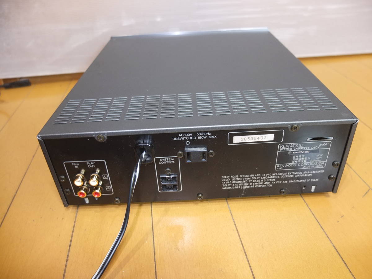 KENWOOD X-1001 カセットデッキ 高級機 再生OK 現状品　送料込み KENWOOD オートリバース カセットデッキ X-1001 ケンウッド 高音質 X