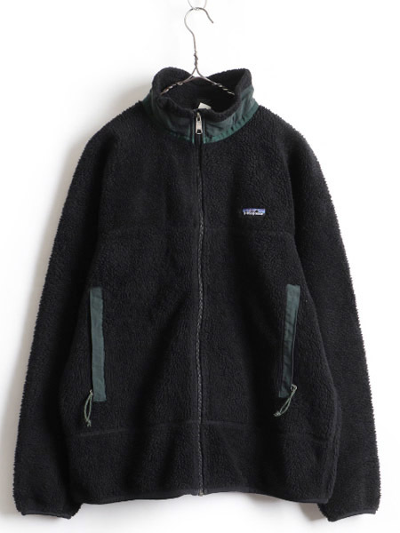 【数量限定，爆買い】 黒 90's 97年製 USA製 Patagonia パタゴニア レトロX パイル フリース ジャケット メンズ 男性 L 古着 ブラック ジャンパー(Lサイズ)｜売買されたオークション情報、yahooの商品情報をアーカイブ 男性用