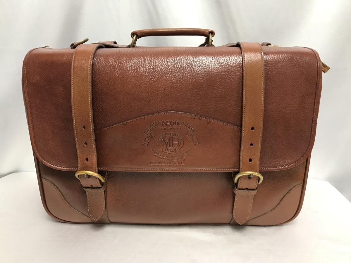OLD ヴィンテージ GHURKA グルカ No.11 USA製 バッグ 古着 ☆GHURKA グルカ トランクケース GB66-V4 No.66 ブラウン レザー 中古