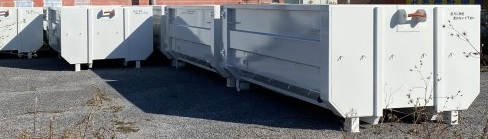 在庫有 アームロール コンテナ8m3 4t 新明和仕様 船底 3枚扉 産廃 