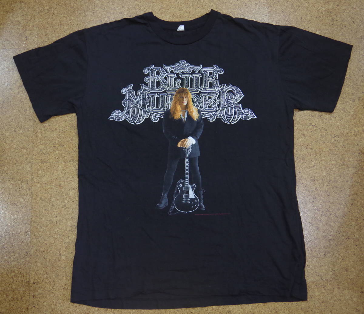 90's ヴィンテージ BLUE MURDER ブルーマーダー JAPAN TOUR 1993 ツアーTシャツ JOHN SYKS ジョン・サイクス 当時物 オリジナル 未使用