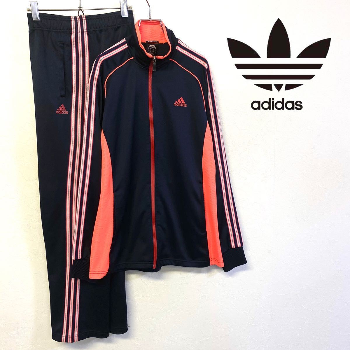 Adidas アディダス Climalite ジャージ 上下セットアップ メンズo ネイビー ピンク系 アディダス 売買されたオークション情報 Yahooの商品情報をアーカイブ公開 オークファン Aucfan Com