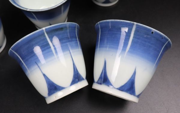 蕎麦猪口 | 古伊万里 染付 向付 小鉢 - 生活骨董と古布のアンティーク