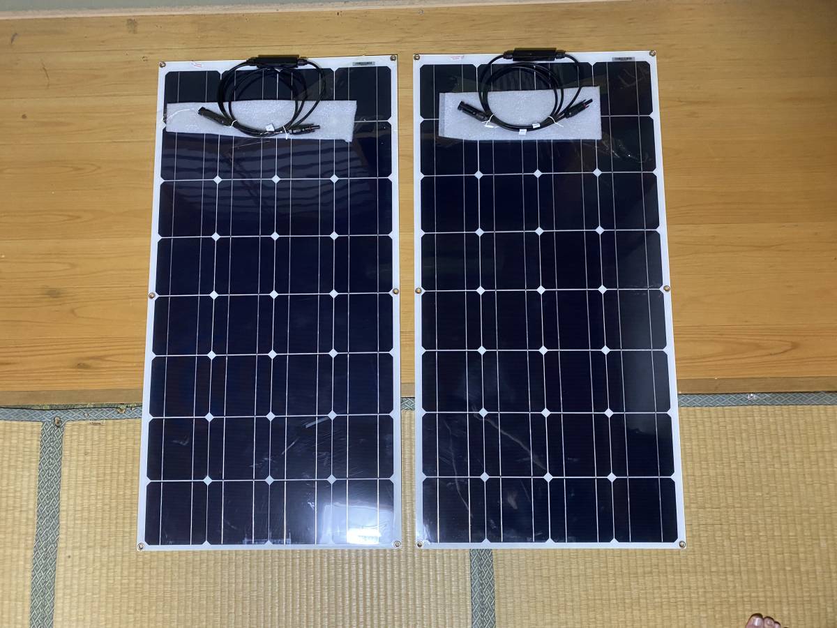 BougeRV ソーラーパネル 100W 2枚 太陽光パネル フレキシブルパネル