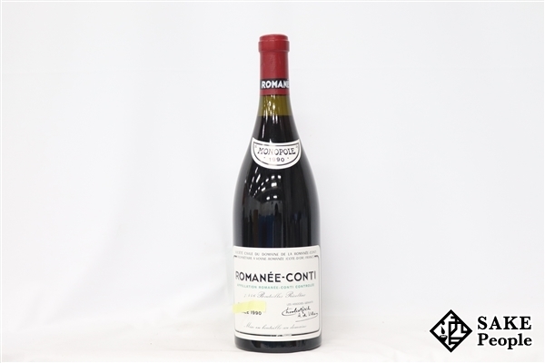 【超激得，格安】 注目 ロマネコンティ 1990 DRC 750ml 14%未満 フランス ブルゴーニュ 赤(コート・ドゥ・ニュイ)｜売買されたオークション情報、yahooの商品情報をアーカイブ公開 - オークファン 赤