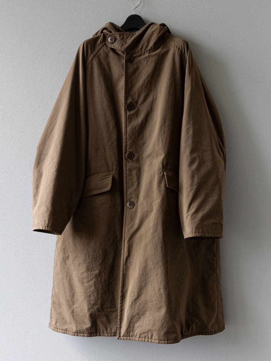 COMOLI コモリ 19AW フーデッドコート カーキ サイズ2
