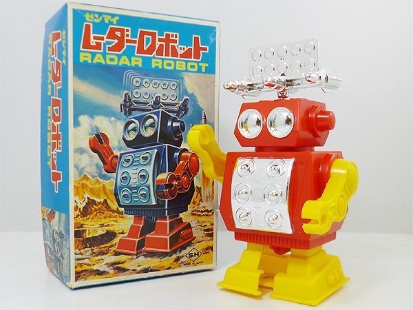 堀川玩具工業製 外箱付き 宇宙の映像が流れるロボット 1960s 日本 Etsy