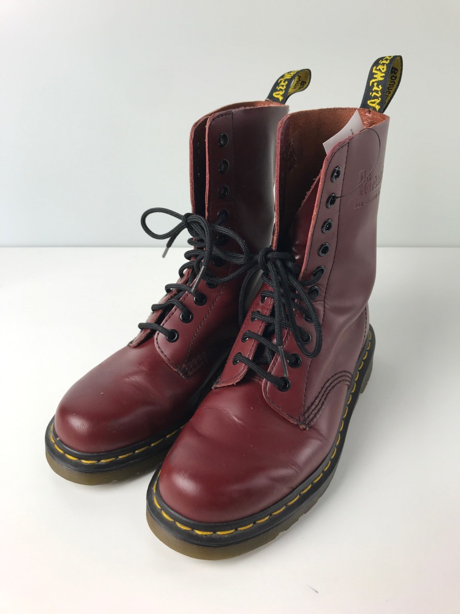Dr.Martens◇レースアップブーツ/UK5/BRD/10ホール 【公式通販】