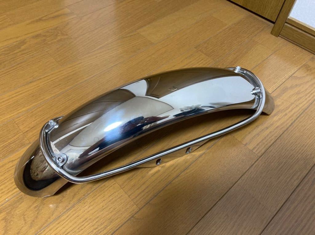 Chuck.Box SR400 / SR500 用 ステンレス フロントフェンダー チャック 