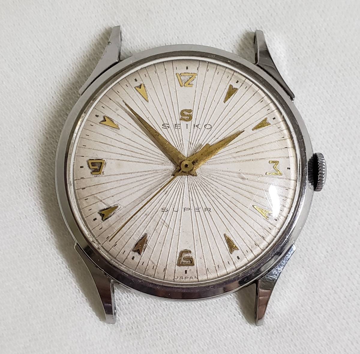 セイコー SUPER スーパー 変わり文字盤 SEIKO 手巻き アンティーク S 