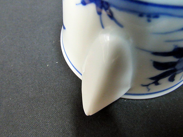 青華煎茶器 平安昭阿弥造 急須 湯冷まし 湯呑2客 共箱 蔵出し品