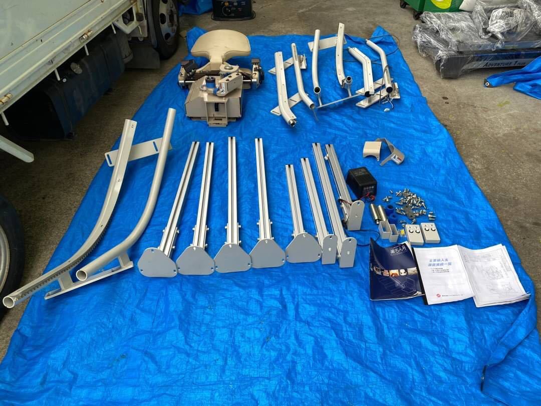◯I6289 大同工業　いす式階段昇降機　楽ちん　KF-6 曲線階段用◯