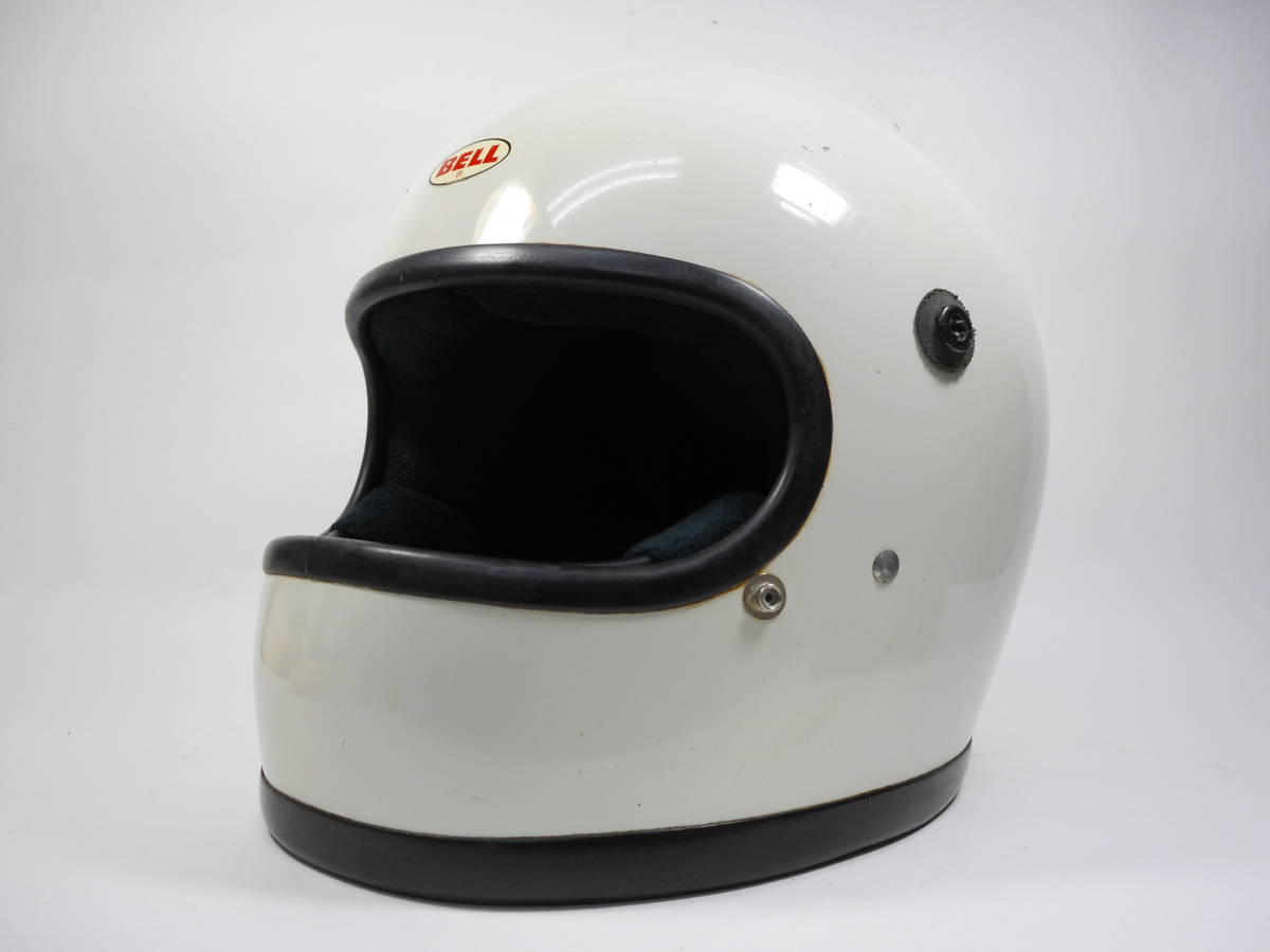 BELL STAR 0 Full Star Vtg 70s BELL STAR 7 1/4 白 フルフェイス