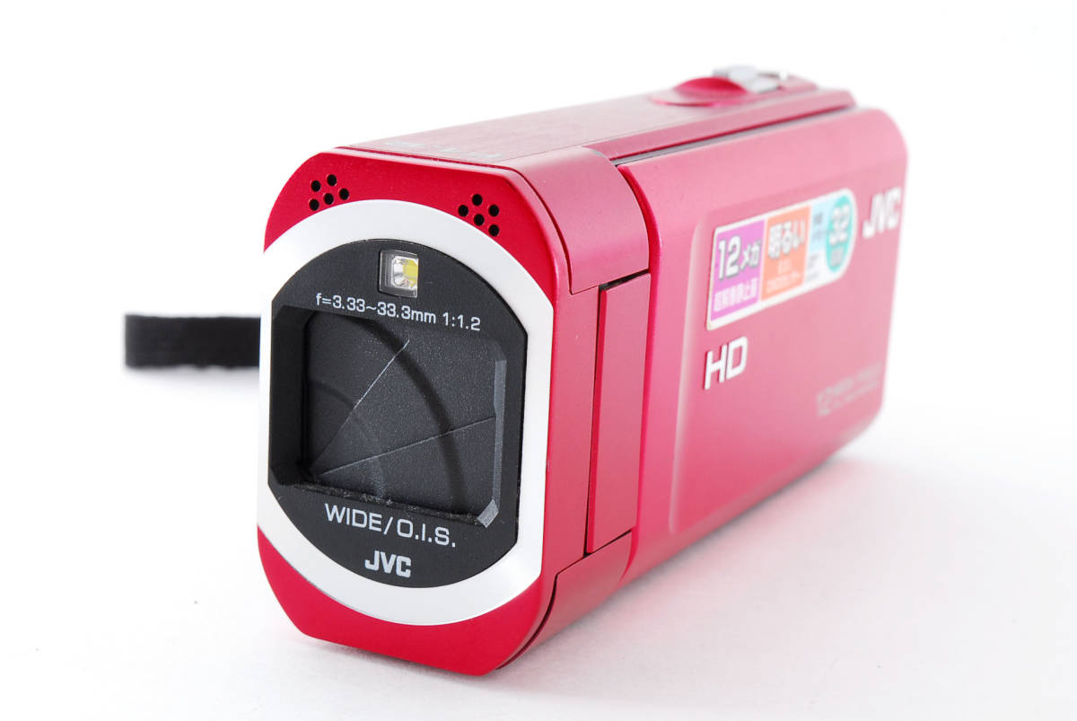 ビデオカメラ 動作確認済JVC GZ-V675レッド : Camcorder 32GB 人気