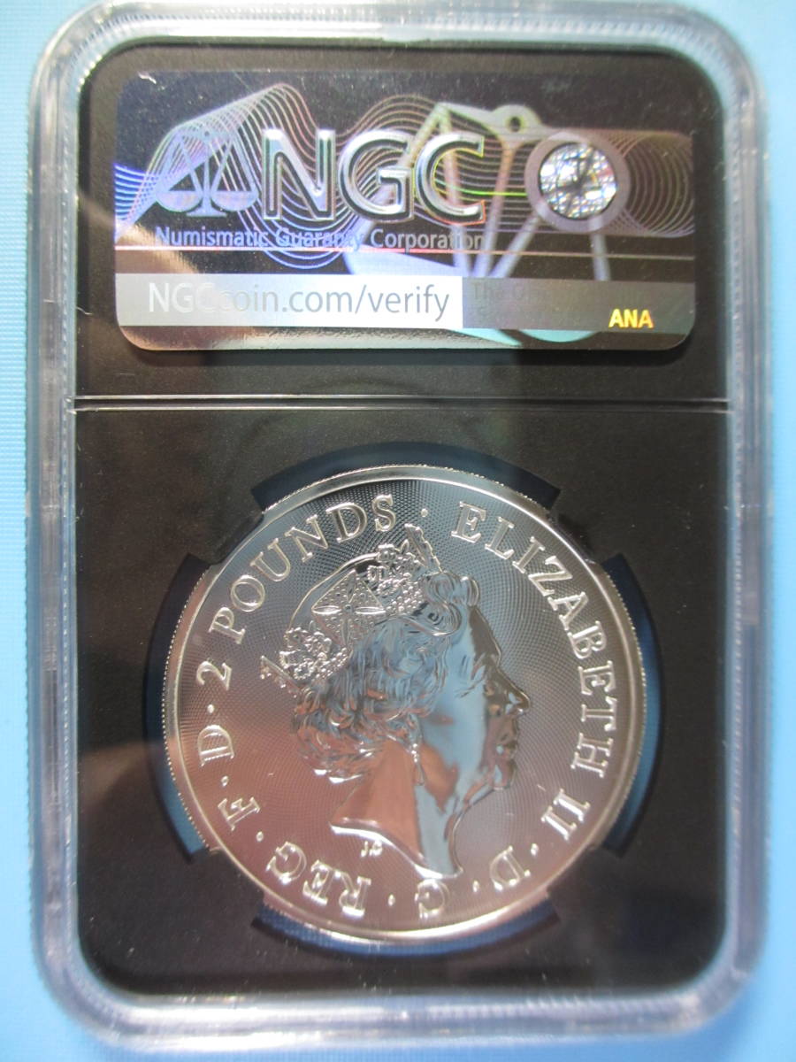 【大幅値下げSALE中】 プレミア 銀貨 イギリス 2019年 バッキンガム宮殿 稀少 最高鑑定 バッキンガム宮殿 2019 2￡ 1oz.999銀貨 NGC MS70