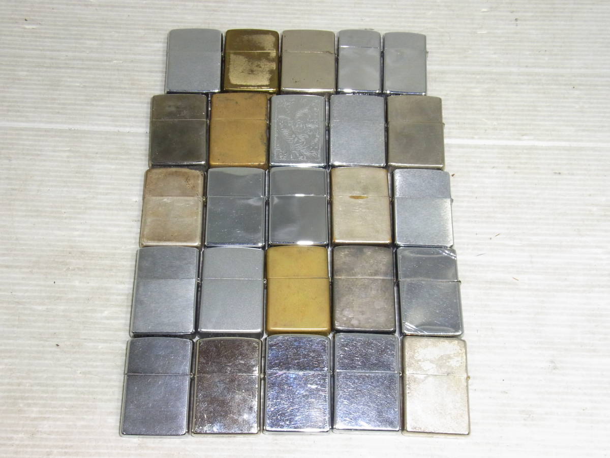 H△放出!! 1円～!! ジャンク Zippo/ジッポー/ジッポ ライター 25個 