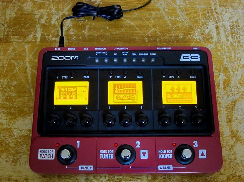 ZOOM B3 ベース用マルチエフェクター⁄アンプシュミレーター⭐︎AC ZOOM