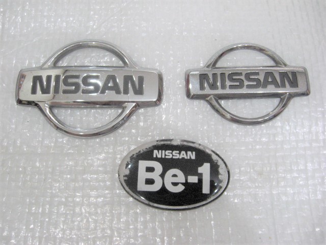 日産 Be-1 エンブレム 美品 当時の輝きこそが重要」。フルオリジナルに 