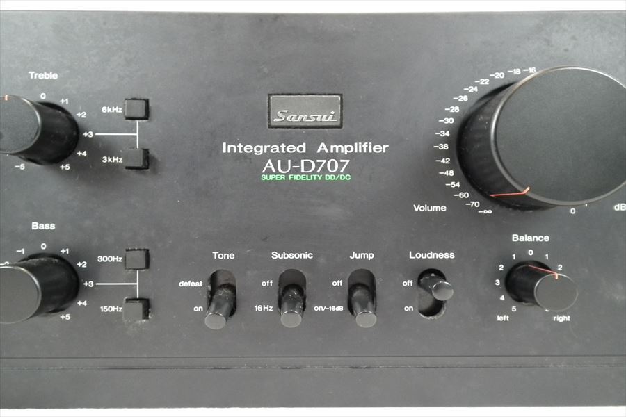 ☆ sansui AU-D707 サンスイ プリメインアンプ 音出し確認済 中古