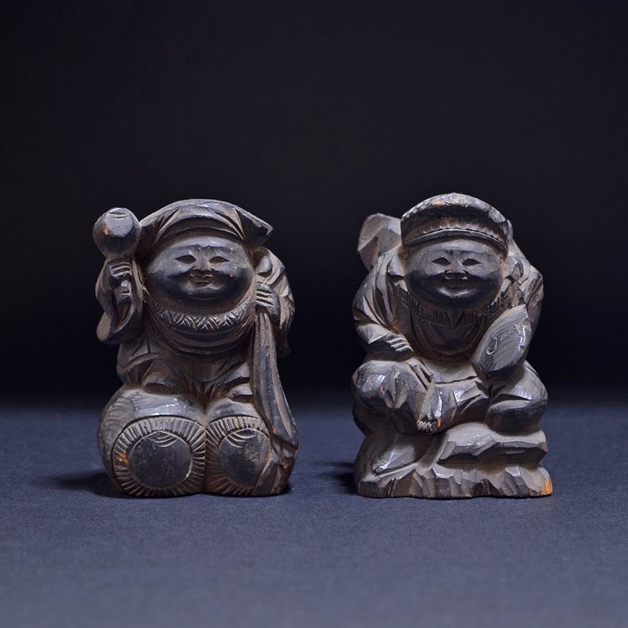 恵比寿大黒像 | 木彫 江戸–明治時代 木造大黒天像（1603–1912CE
