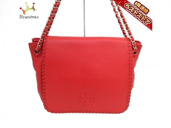 トリーバーチ TORY BURCH ショルダーバッグ - レザー オレンジ 