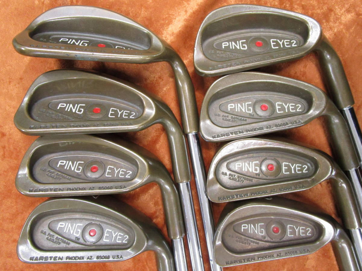 □ PING EYE2 カッパー アイアン オリジナルスチール S相当 8本セット