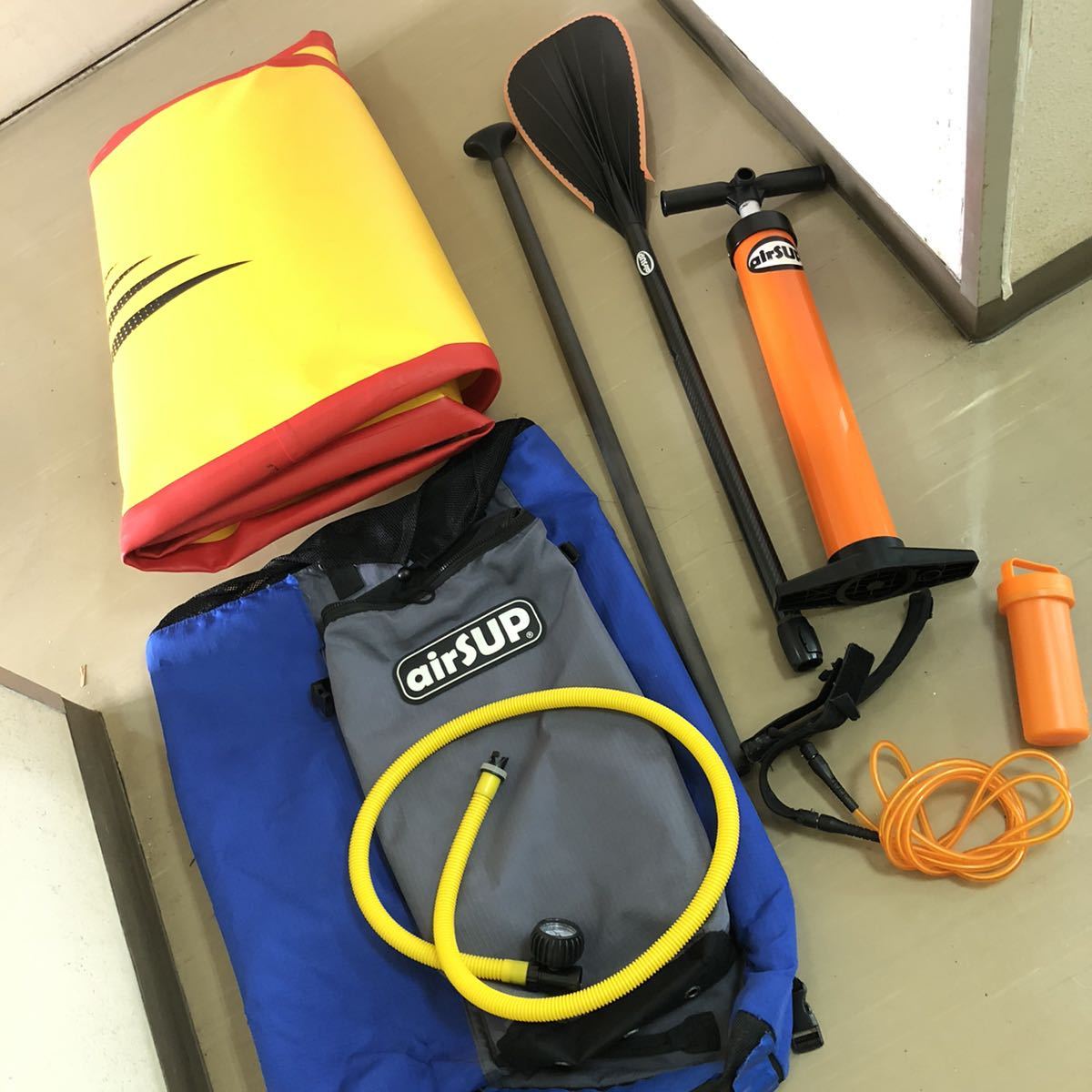 新作，2026 air sup エアーサップ スタンドアップパドルボード ゴムボート 折り畳み ポンプ パドル他 付属品多数 エアサップ アウトドア(その他)｜売買されたオークション情報、yahooの商品情報をアーカ その他