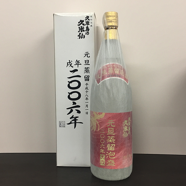 琉球泡盛 久米島の久米仙 2006年元旦蒸留（14年オーバー） 44度 1800ml 