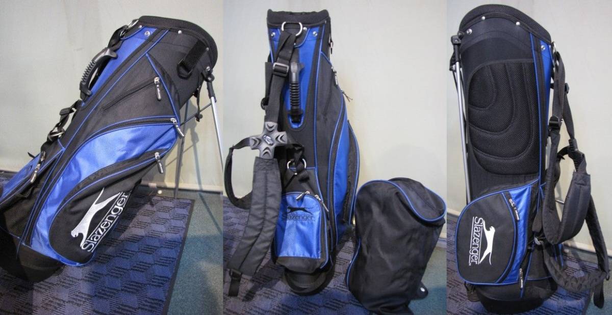 □中古品 Slazenger スラセンジャー スタンド式軽量 フード付 リュック 