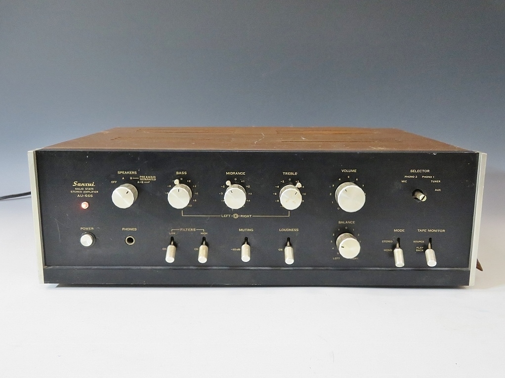 激安大特価，高品質 SANSUI/サンスイ AU-666 プリメインアンプ 1012(サンスイ)｜売買されたオークション情報、yahooの商品情報をアーカイブ公開 - オークファン サンスイ