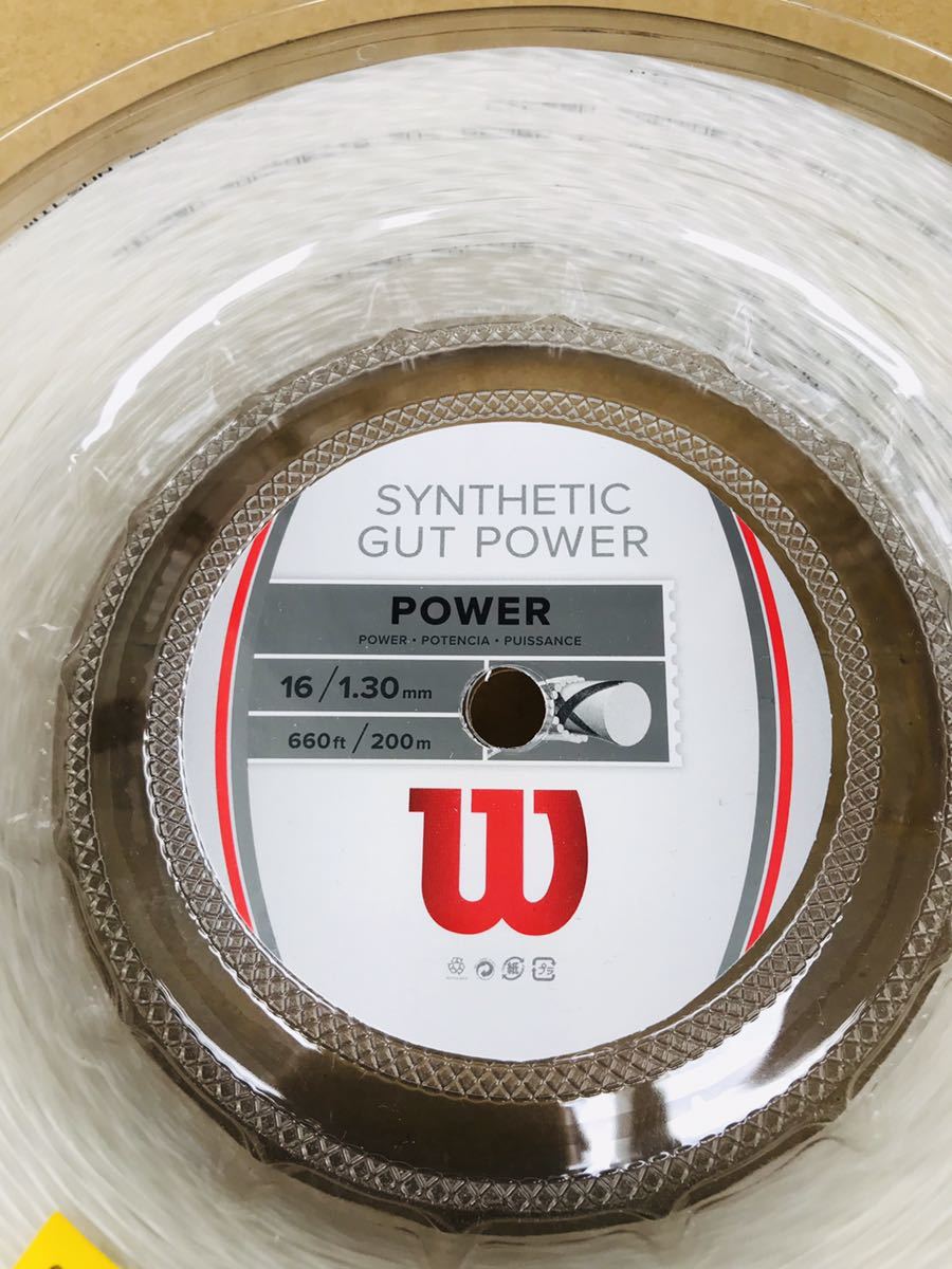 Wilson ウィルソン テニス ストリング SYNTHETIC GUT POWER 16