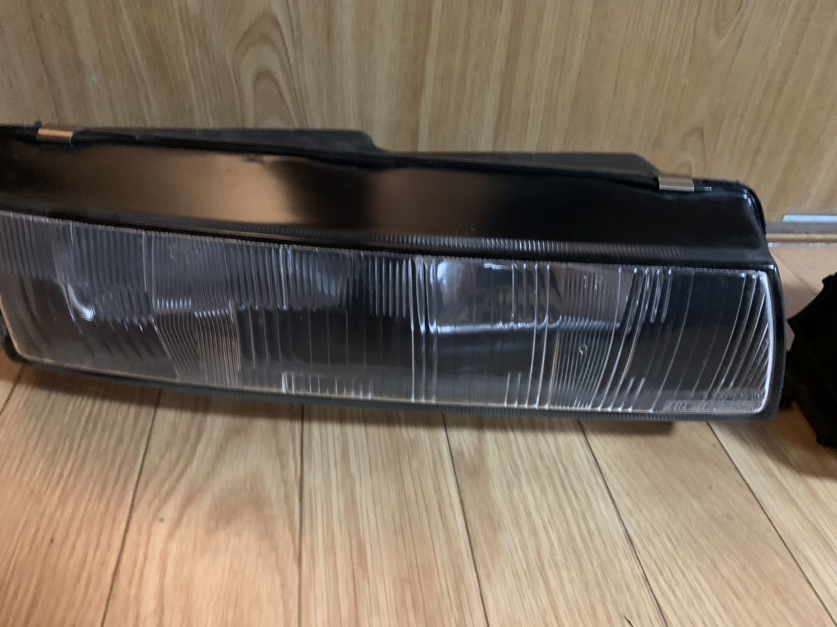 左右 日産 シルビア 角目 純正 ヘッドライト S13 セット ヘッド 希少