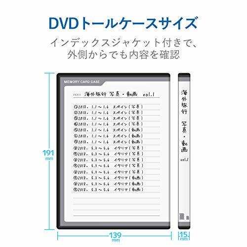 【送料無料・即決】色ブラック サイズSD:36枚+microSD:36枚 エレコム メモリカードケース 72枚収納(SDカード36_7