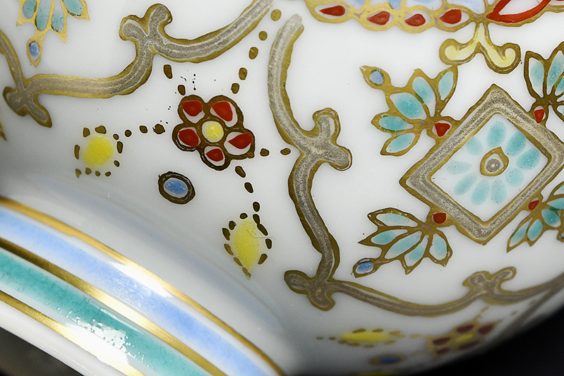 煎茶道具 京焼 煎茶器 平安 茶器 煎茶碗 宝瓶 | 色絵 造 青