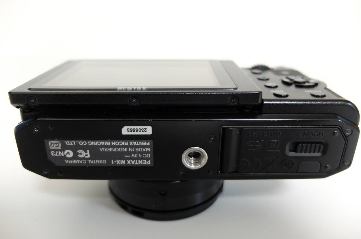 良品】PENTAX ペンタックス MX-1クラシックブラック【シャッター回数2