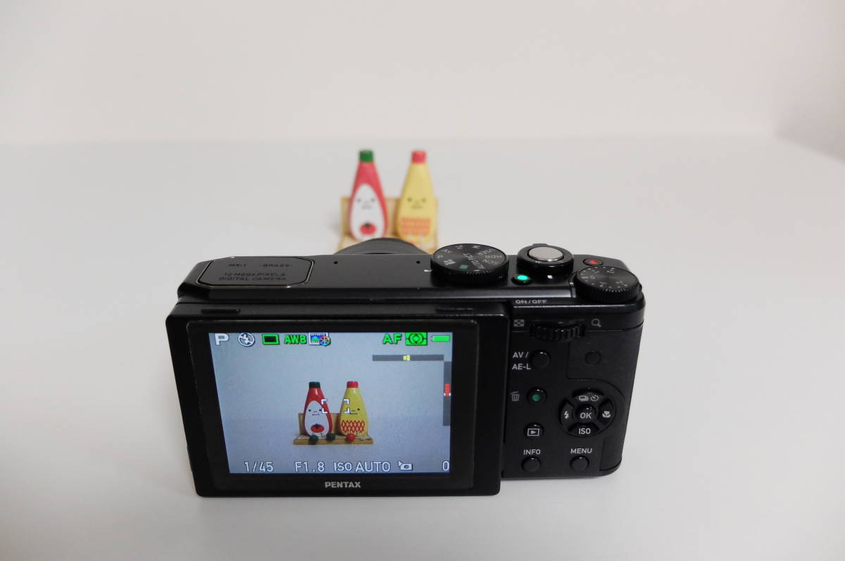 良品】PENTAX ペンタックス MX-1クラシックブラック【シャッター回数2