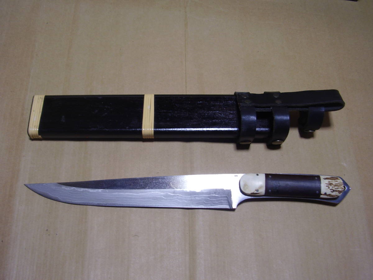 本物保証，最新作 狩猟用 剣鉈 作者 佐治武士 鹿角柄 経年保管品 ナイフ 狩猟刀(ハンティングナイフ、狩猟刀)｜売買されたオークション情報、yahooの商品情報をアーカイブ公開 - オークファン ハンティングナイフ、狩猟刀