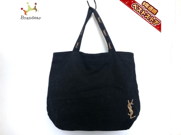 極上 美品 難かっ イヴサンローラン YSL ロゴ ナイロン ミニトート  