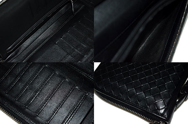BOTTEGA VENETA ボッテガヴェネタ 部分パイソン ラウンド ☆美品