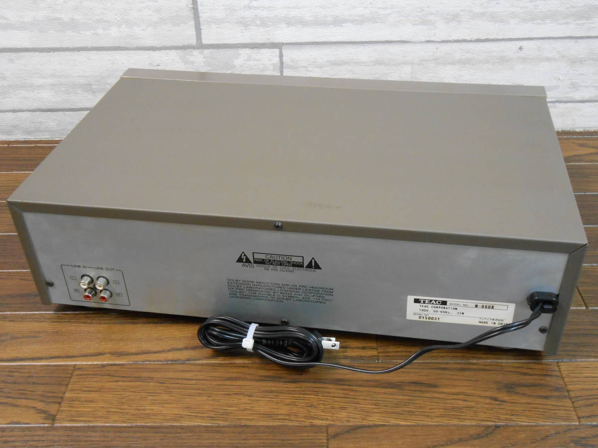 TEAC/ティアック】 ダブルカセットデッキ W-860R 【公式通販】
