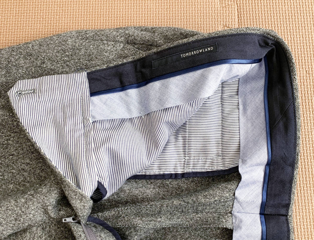 TOMORROWLAND トゥモローランド メンズ MEN tricot 美品 ニット クルーネック スーパーファインメリノウール ウール100 ウールチェスターコート - Tricot TOMORROWLAND☆ウール100 セーター