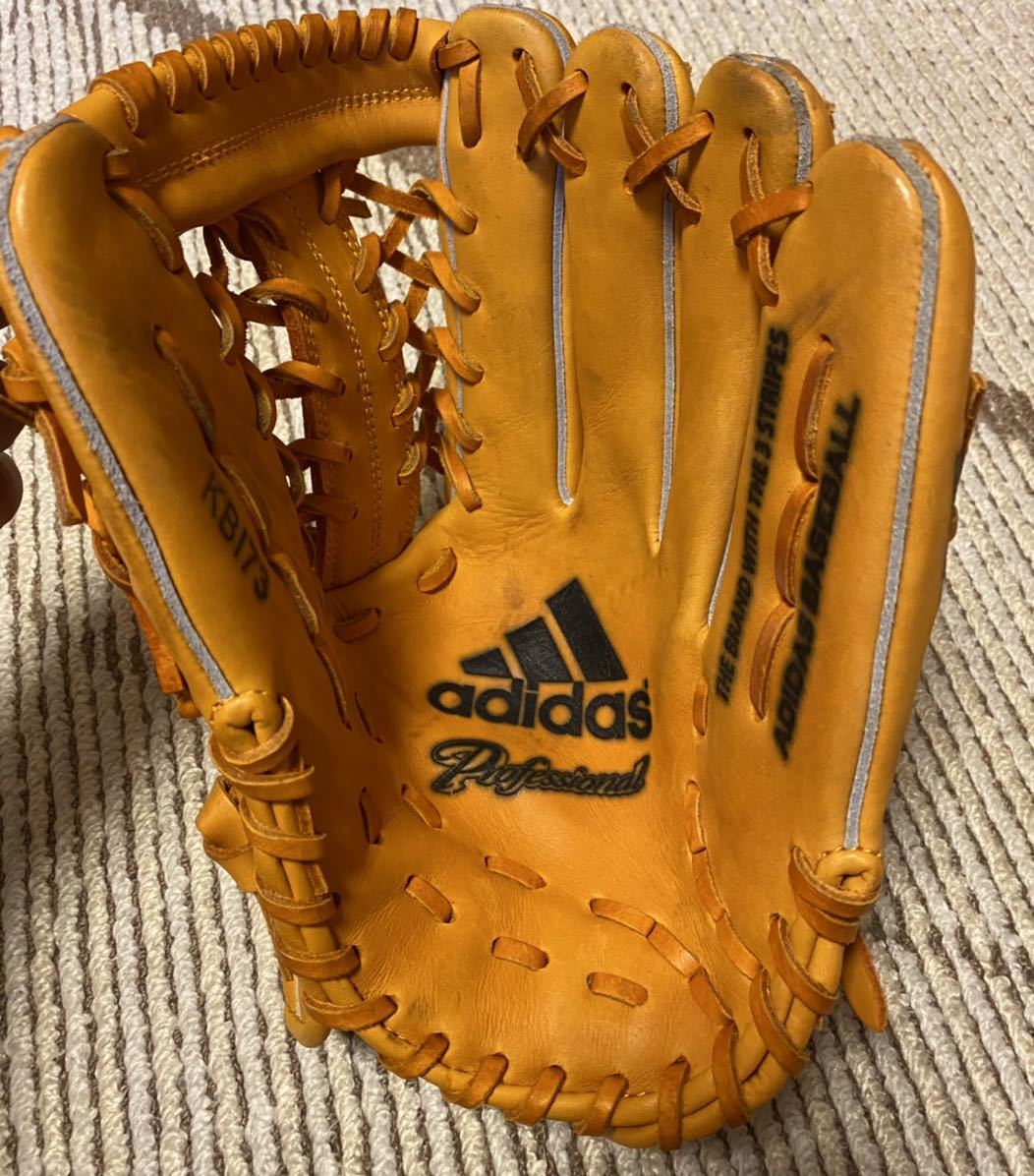 100%新品，格安 ADIDAS アディダス 軟式用 軟式野球用 外野用グローブ KB173(外野手用)｜売買されたオークション情報、yahooの商品情報をアーカイブ公開 - オークファン 大人用