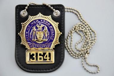 ニューヨーク市警察 バッジ 364 ☆ホルダー付 NYPD ニューヨーク市警察 364 ブラックレイン マイケル
