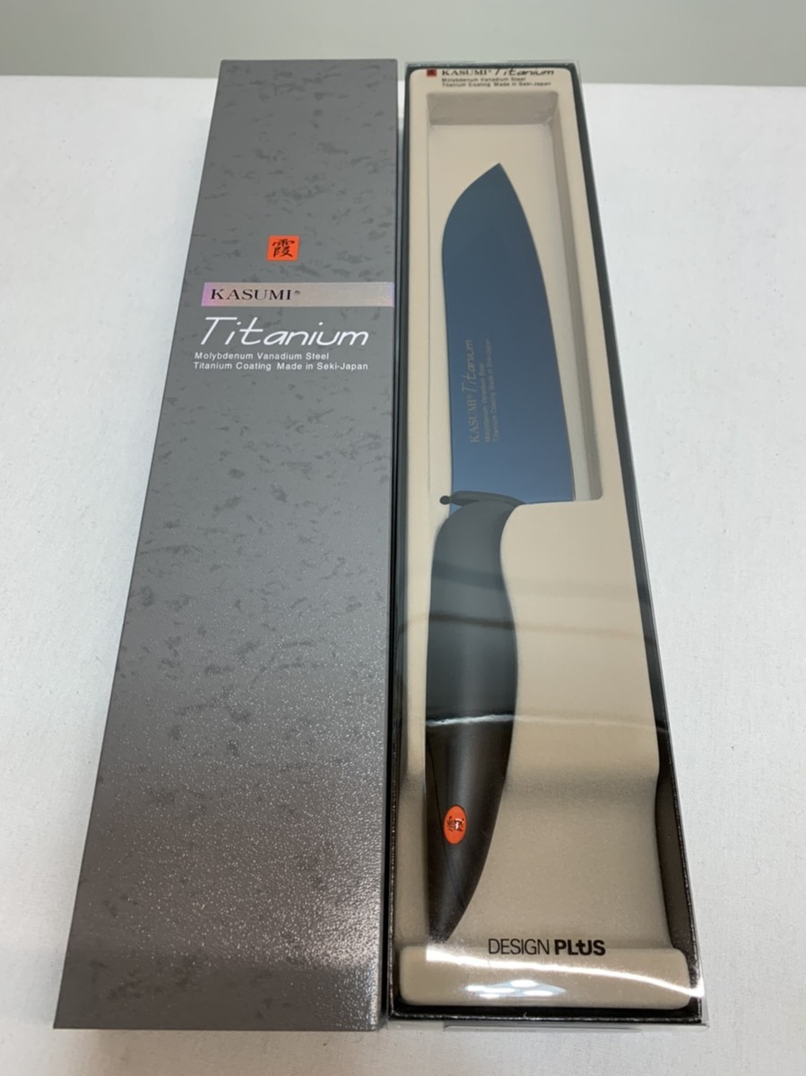 激安大特価，最新作 C 品 霞 KASUMI titanium 18cm 包丁 NO.22018(洋包丁)｜売買されたオークション情報、yahooの商品情報をアーカイブ公開 - オークファン 包丁