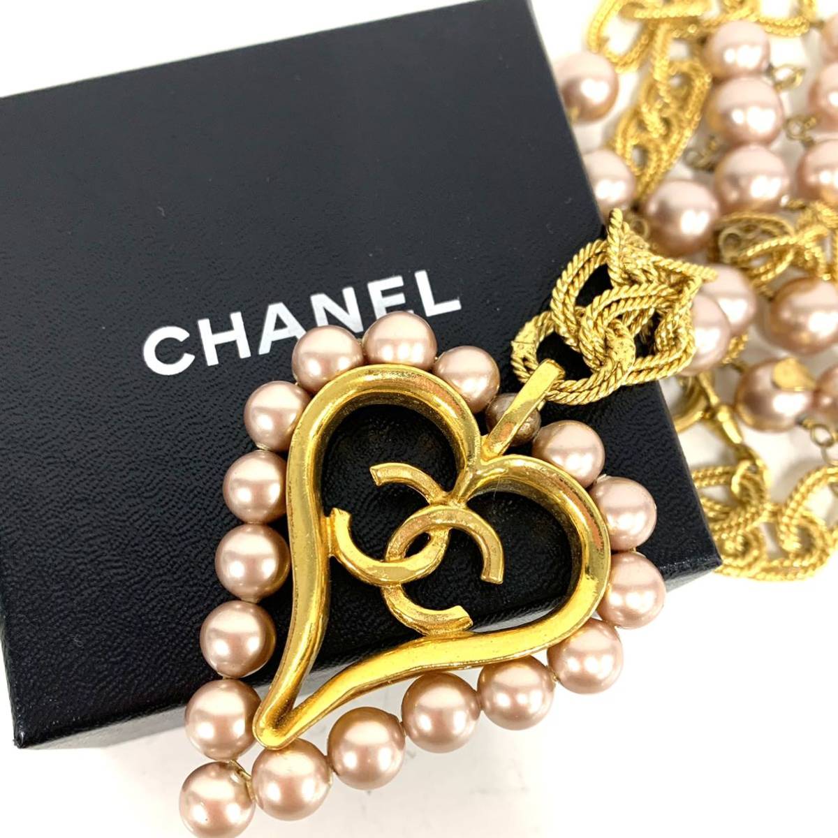 CHANEL シャネル ネックレス フェイク ココマーク フェイクパール 