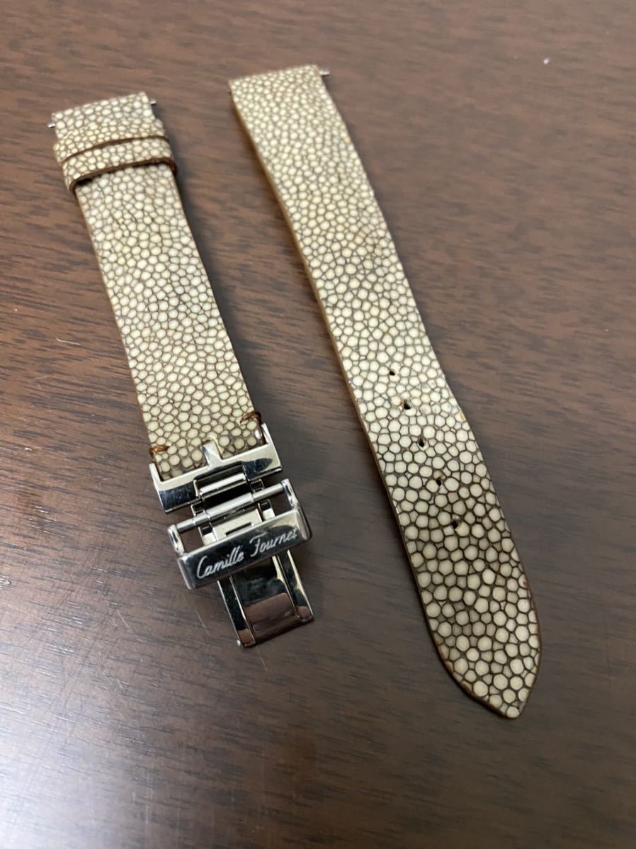 カミーユフォルネ ガルーシャ Dバックル付き 14mm ステンレススチール